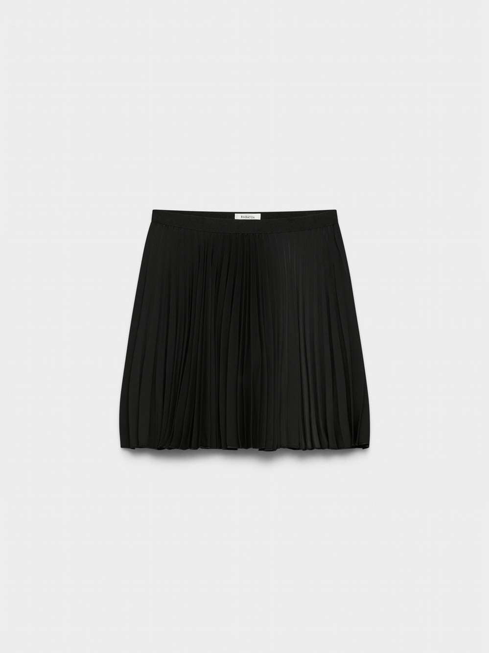 Babaton Document Pleated Mini Skirt - Black - Picture 3 of 6